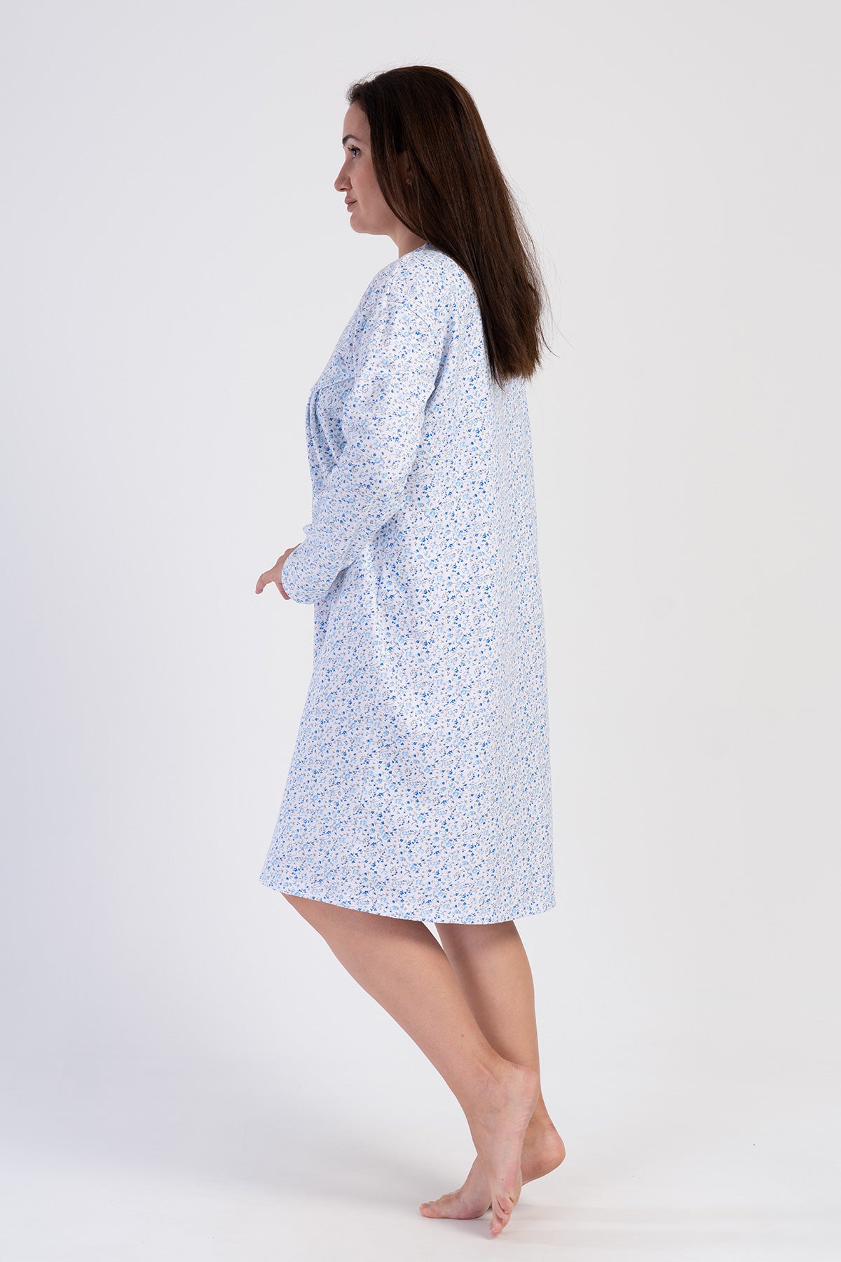 Woman Cotton Verenda Grandma Nightgown