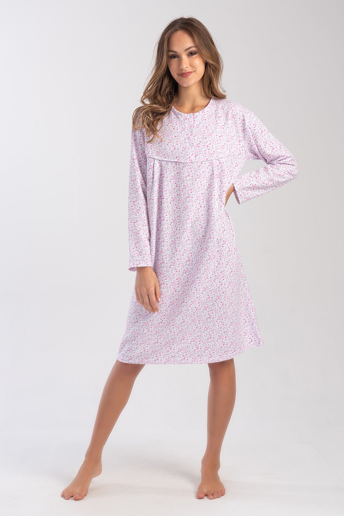 Woman Cotton Verenda Grandma Nightgown
