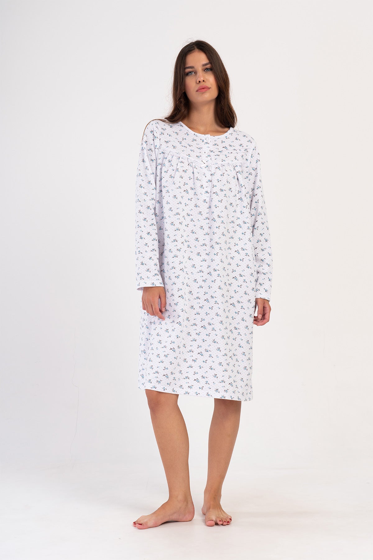 Woman Big Size Dena Cotton Grandma Nightgown