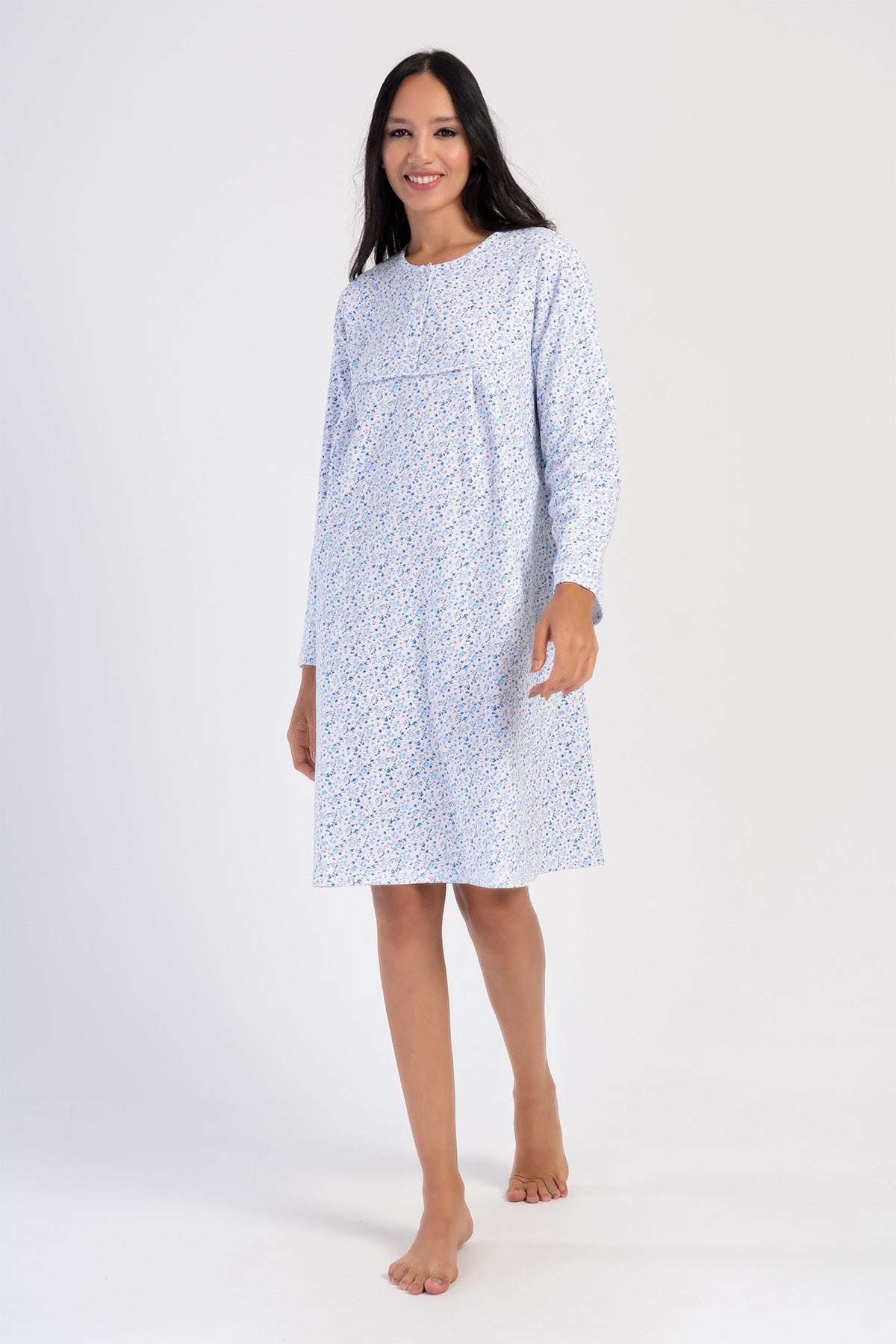 Woman Mesta Cotton Grandma Nightgown