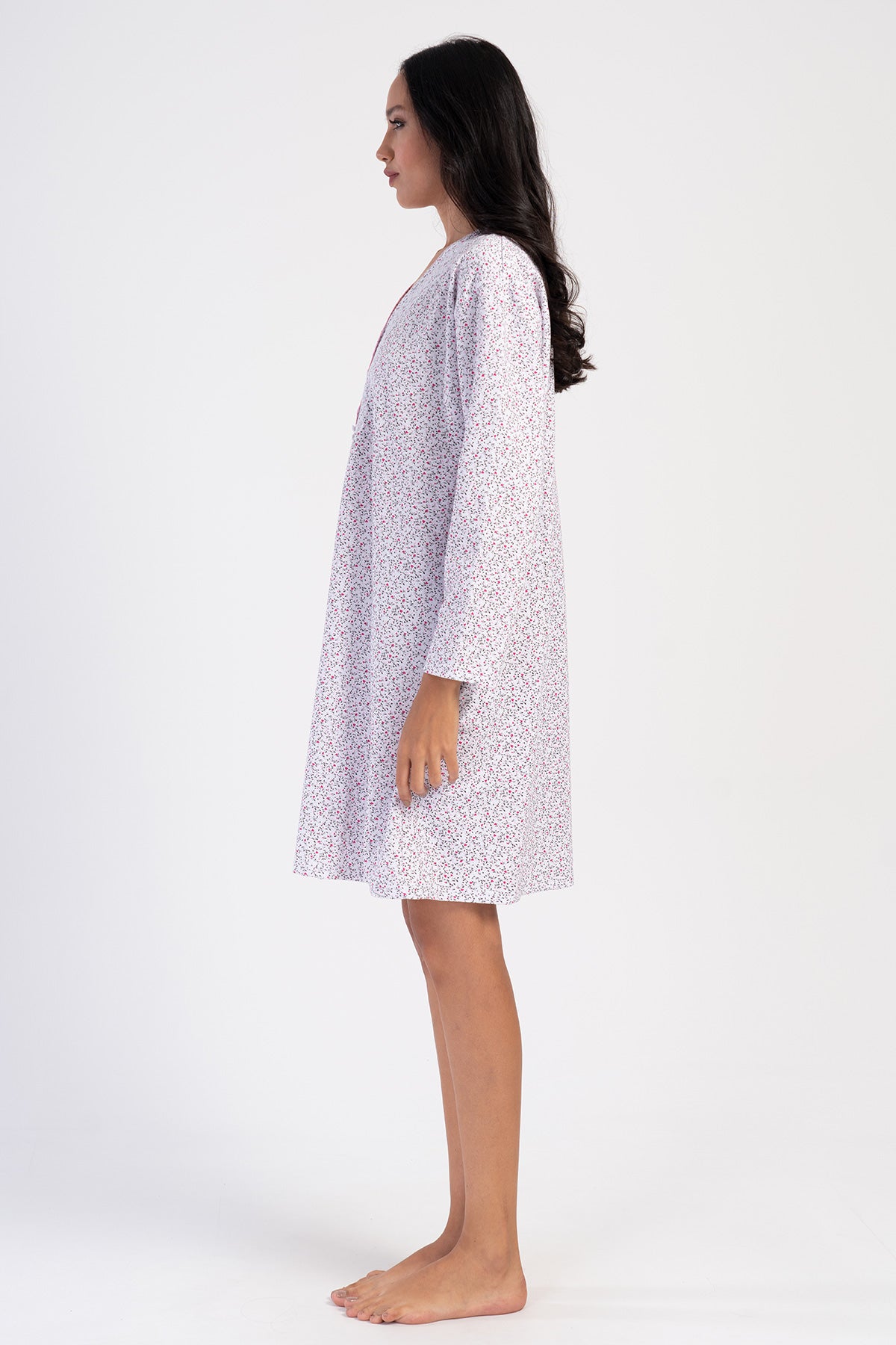 Woman Serra Cotton Grandma Nightgown