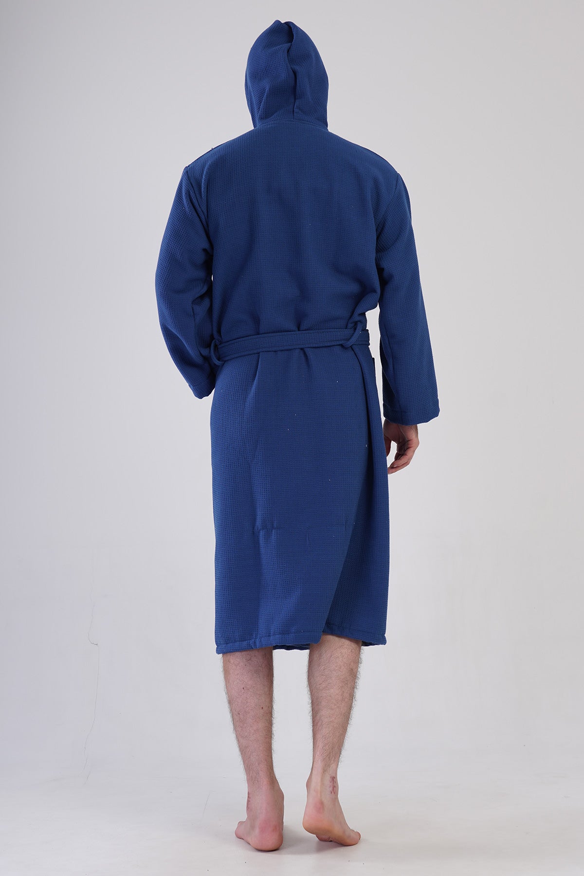 Man Waffle Vega Hoodie Detail Bathrobe