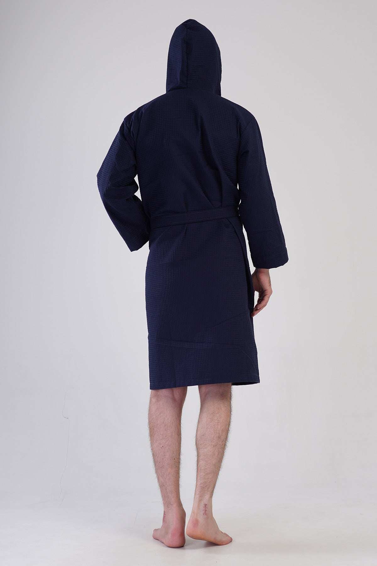 ERKEK INCE  WAFFLE KAPSONLU BORNOZ