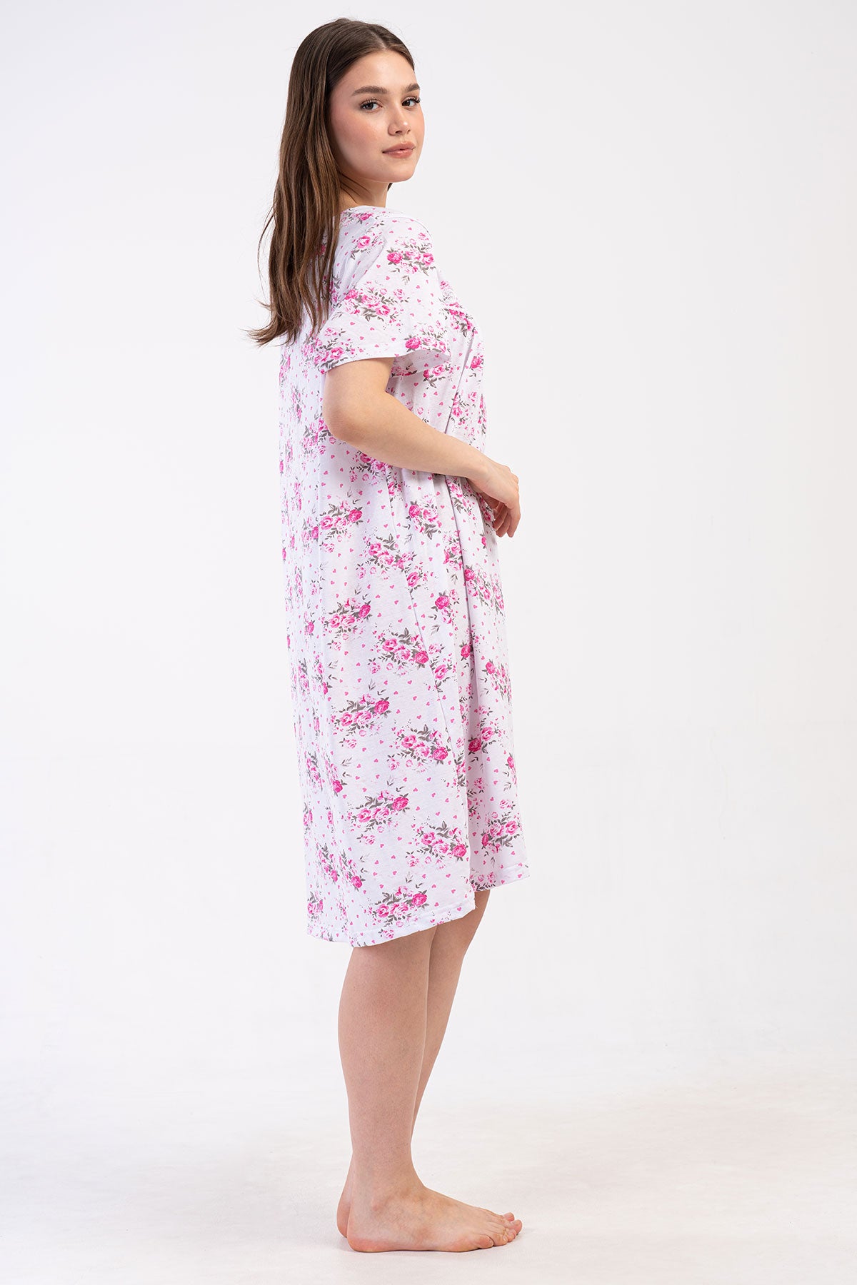 KADIN SUPREM XXL KISA KOL KISA BOY GECELIK