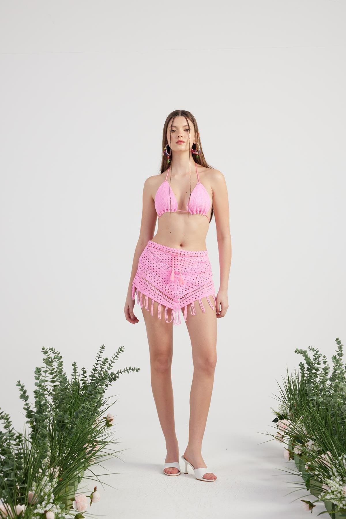 Chacha Triko Takım Pembe Pembe M - L