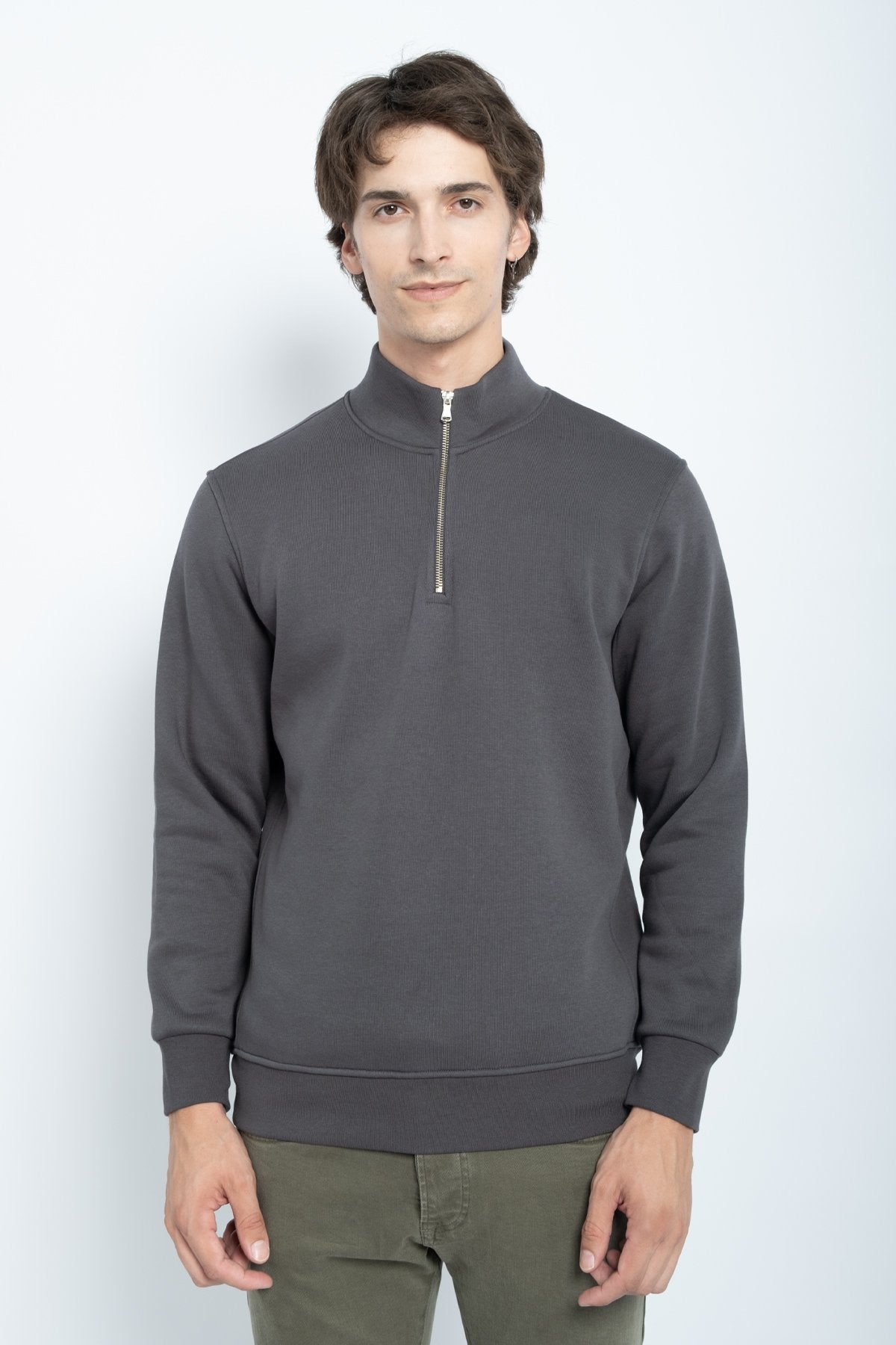 9509 JS DİK YAKA  3 İPLİK METAL FERMUAR