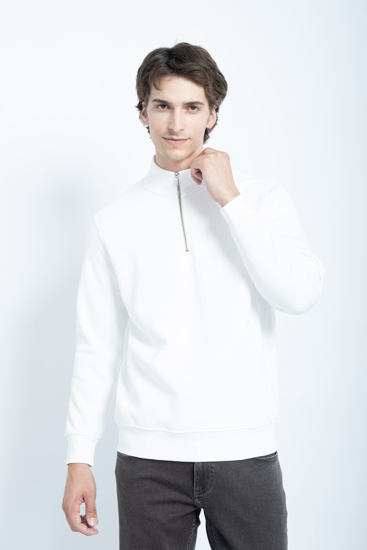 9509 JS DİK YAKA  3 İPLİK METAL FERMUAR