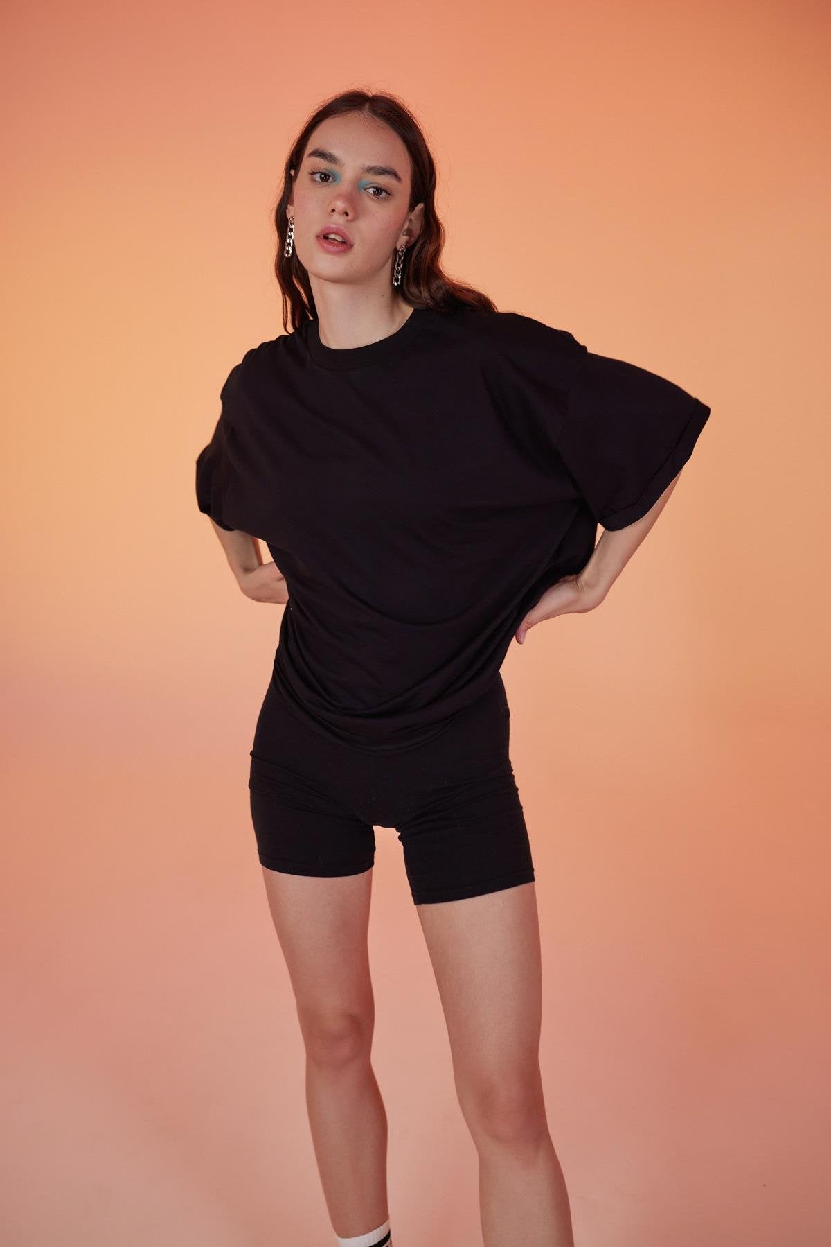 Lure Oversize Tshirt Siyah