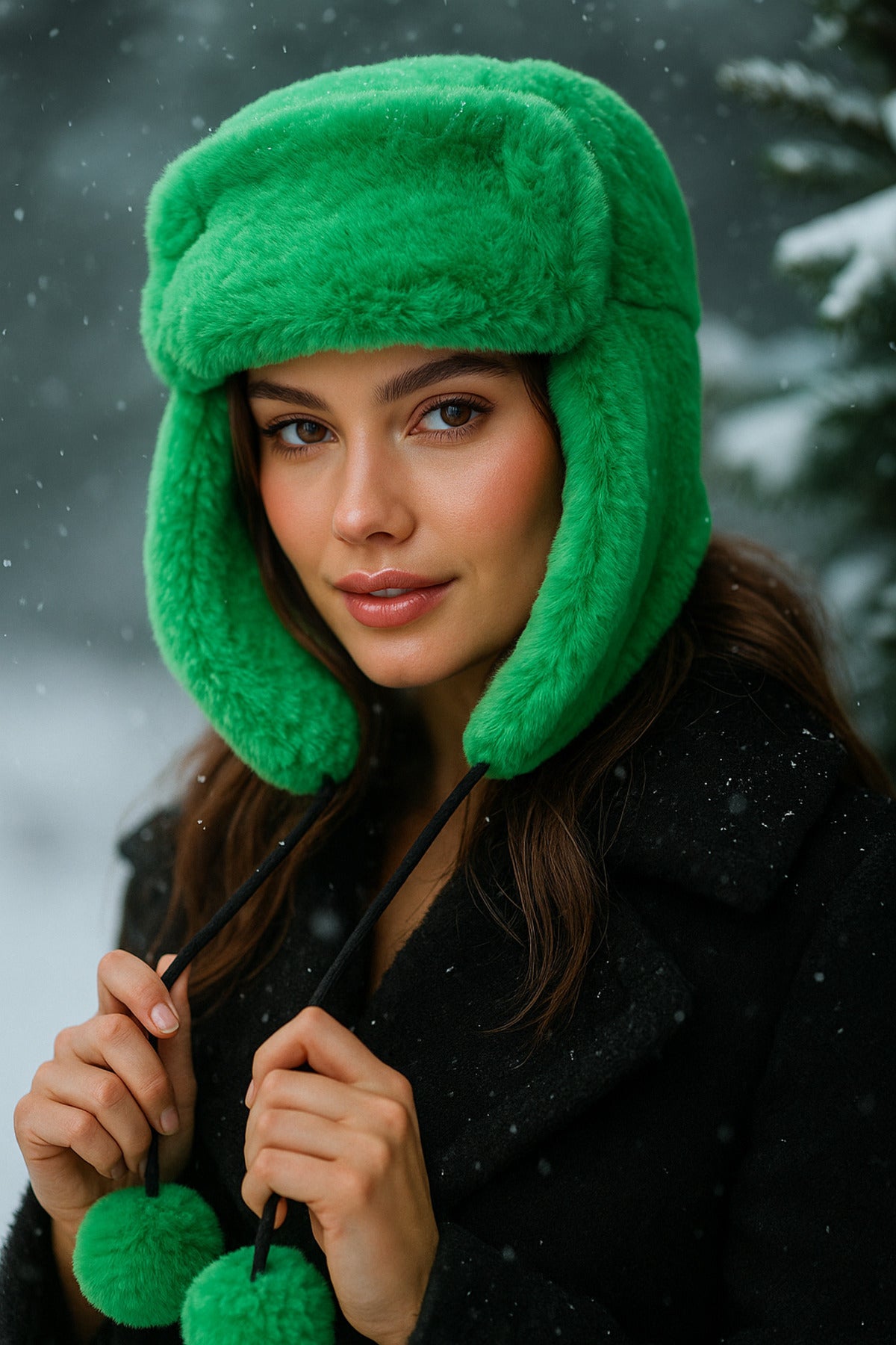 Kahverengi İthal Katlanabilir Peluş Kulaklık KLK01