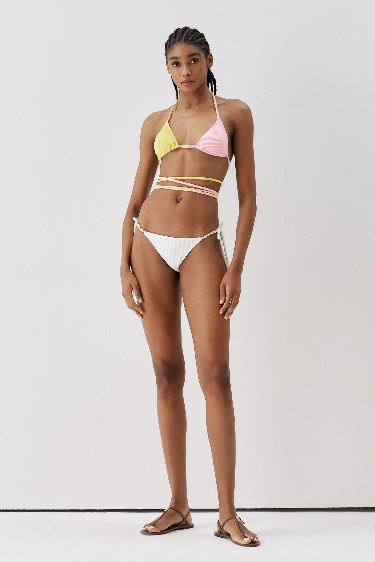 Üçgen Bağlamalı Bikini Set