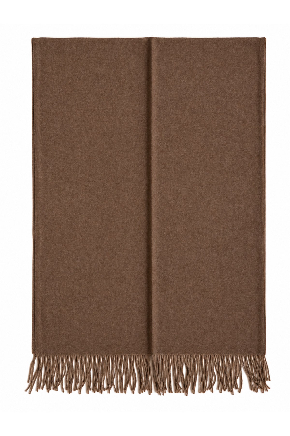 Bej Püsküllü Kaşmir Atkı Şal 70x185 cm SAL1337