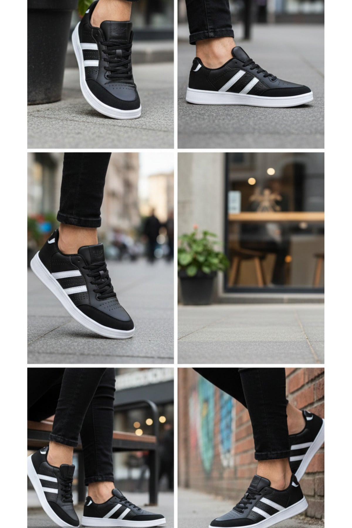 Erkek Günlük Spor Ayakkabı – Suni Deri, Hafif & Kaymaz Taban, Şehir İçi Konfor Sneaker