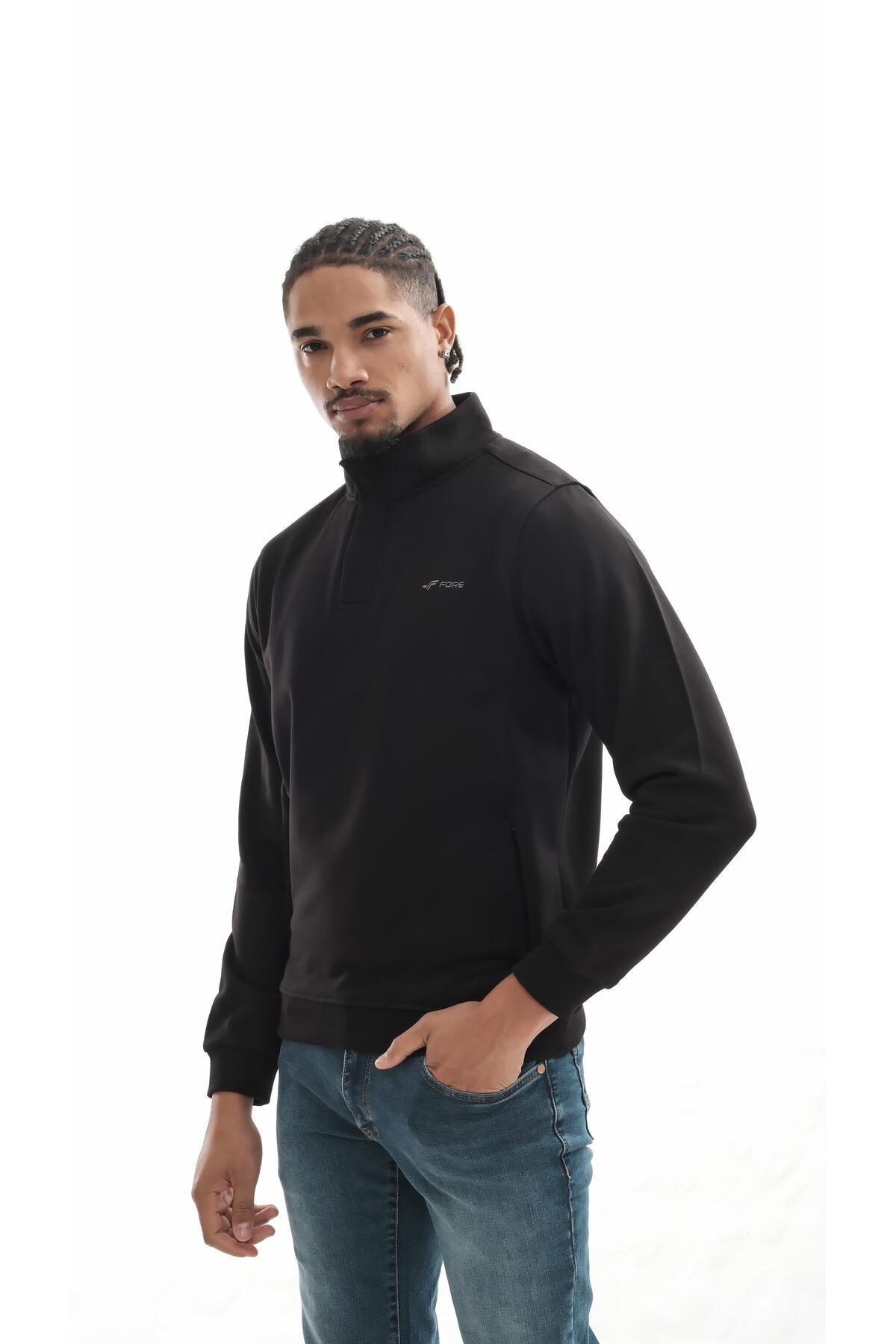 Boğazlı sweatshirt