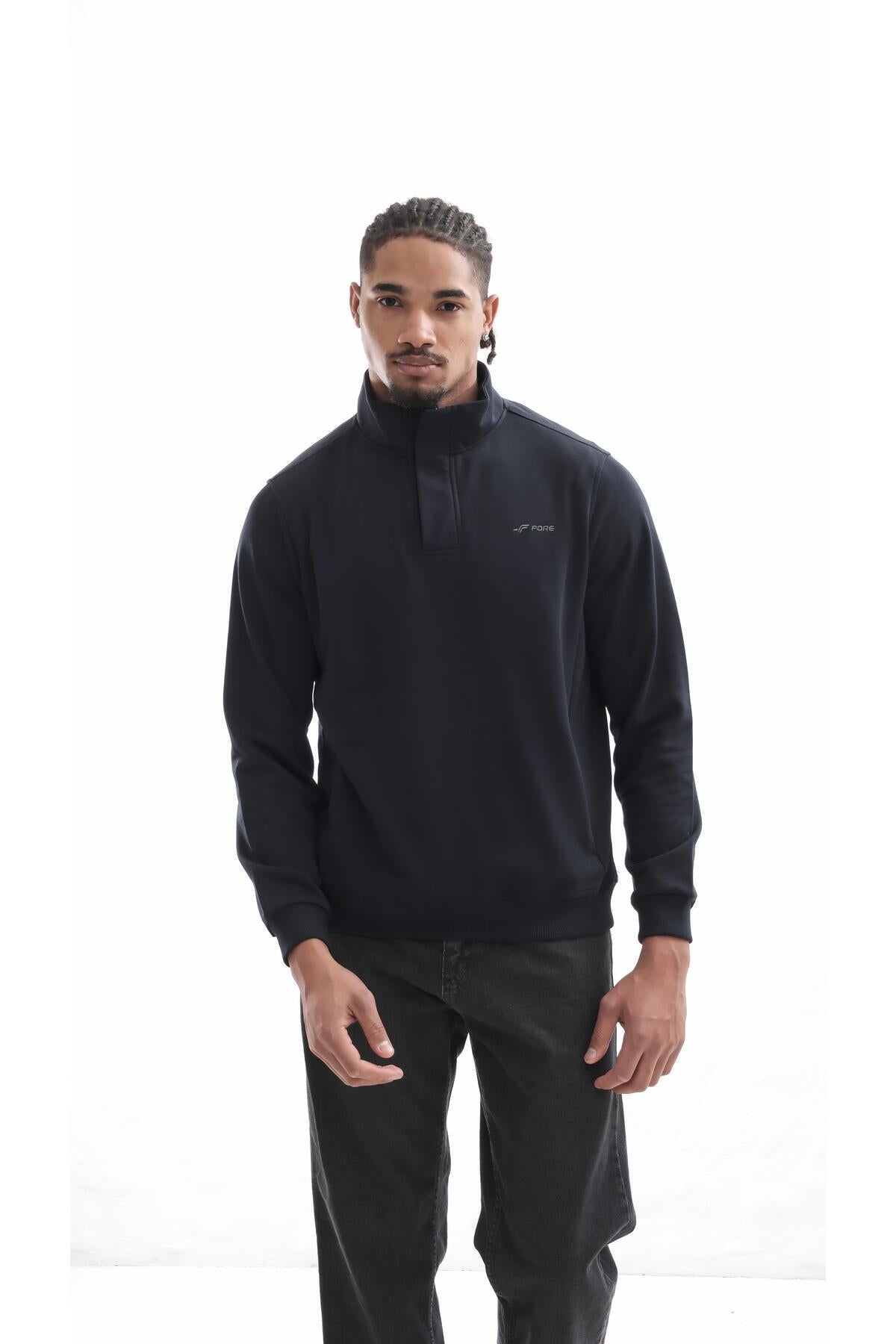 Boğazlı sweatshirt