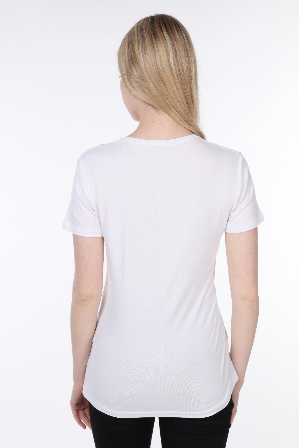 4475-annesinin Kızı Geliyooor Viskon Hamile Kısa Kol T-shirt