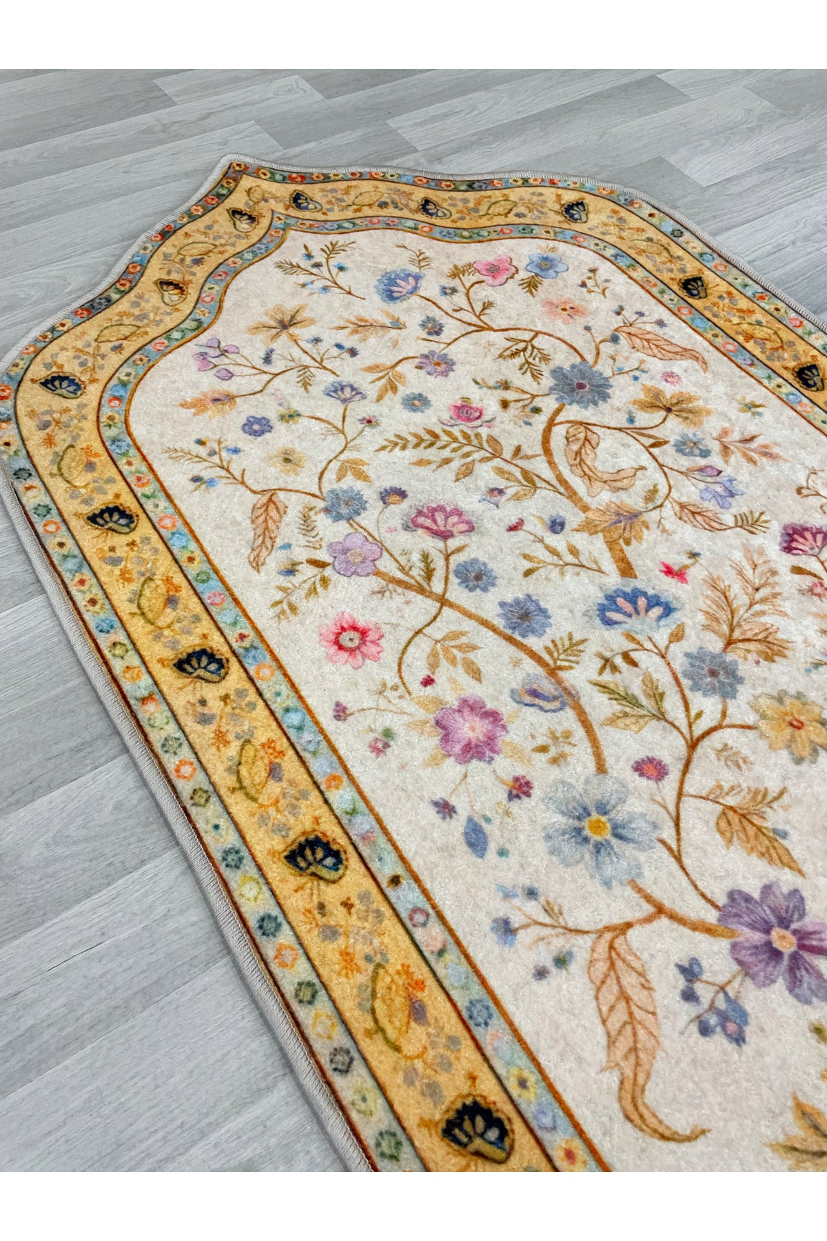 Modern Çiçekli Medine Seccade 80x140