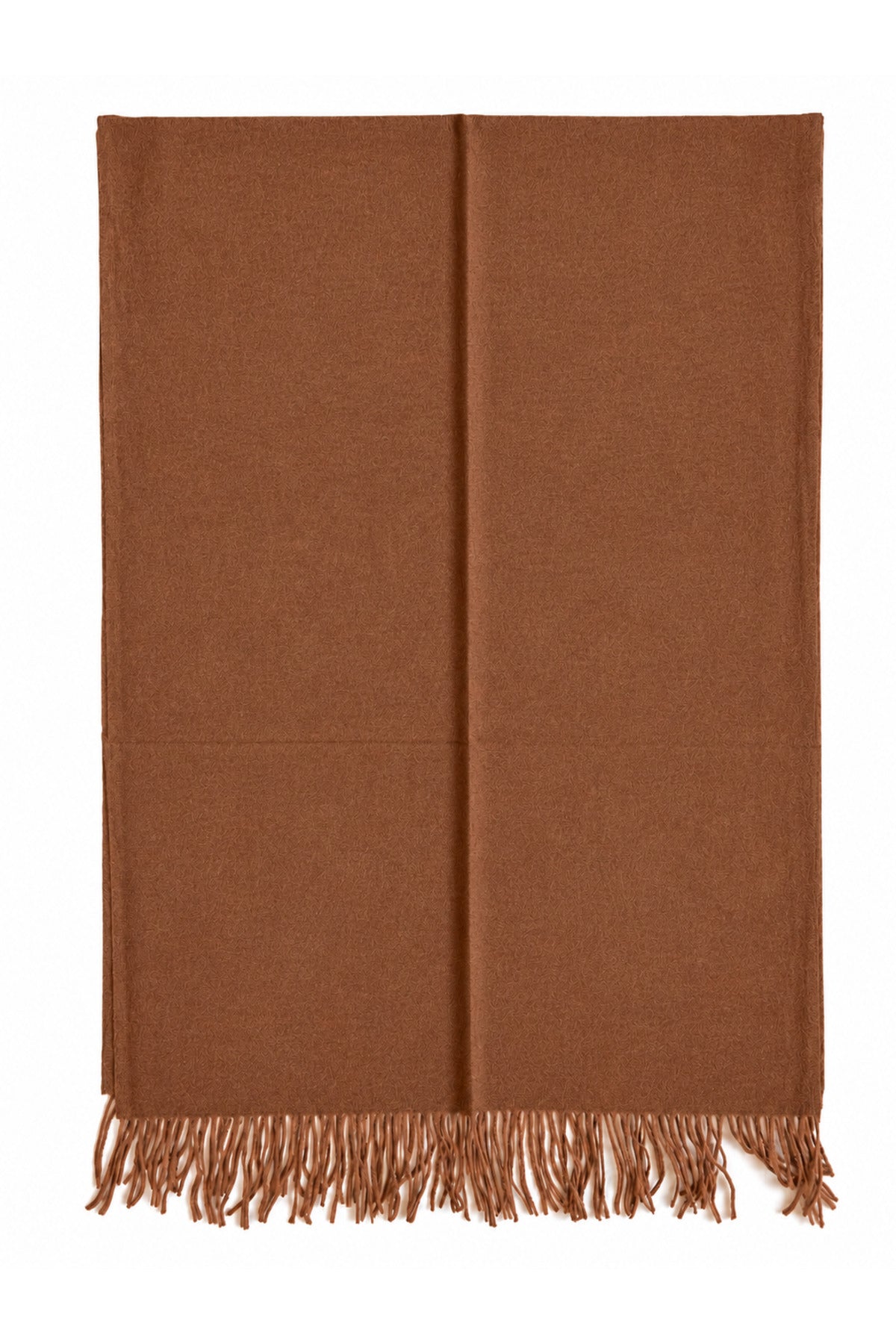 Bej Püsküllü Kaşmir Atkı Şal 70x185 cm SAL1337