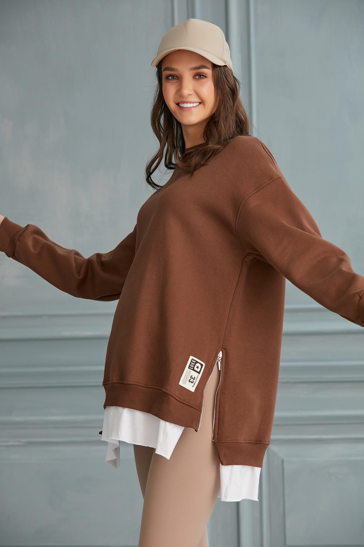 6465-üç Iplik Penye Yünlü Hamile Giyim Sweatshirt