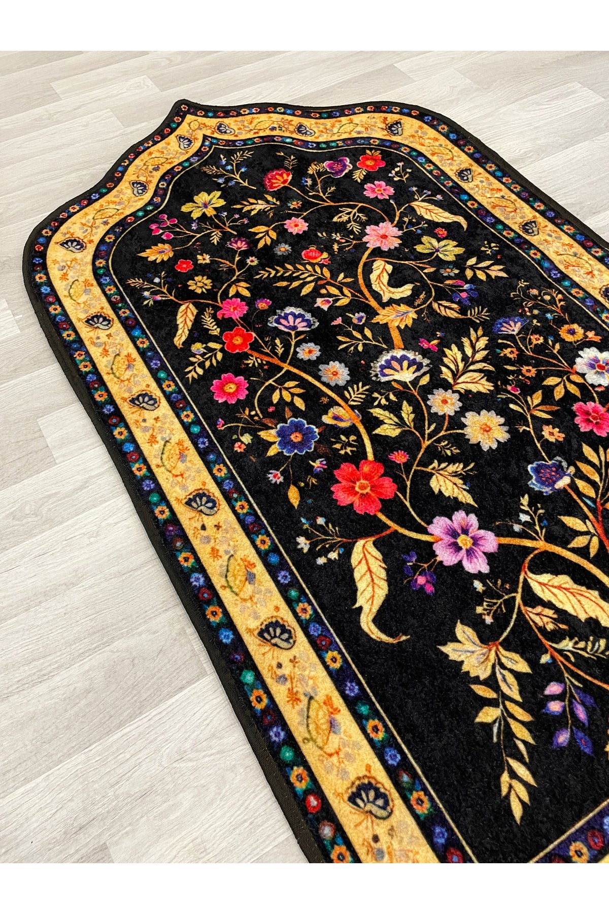 Modern Çiçekli Medine Seccade 80x140