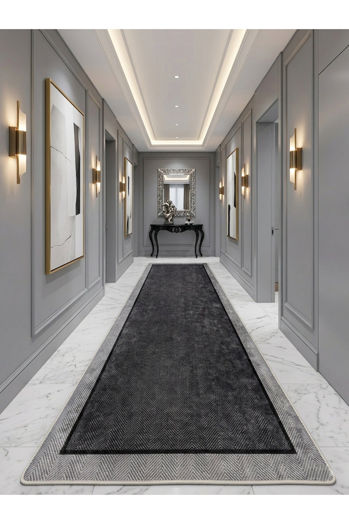 Modern Lateks Taban Salon Yolluk Antre Halı