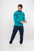 Men's Emerald Striped Rashell Sweat Suit