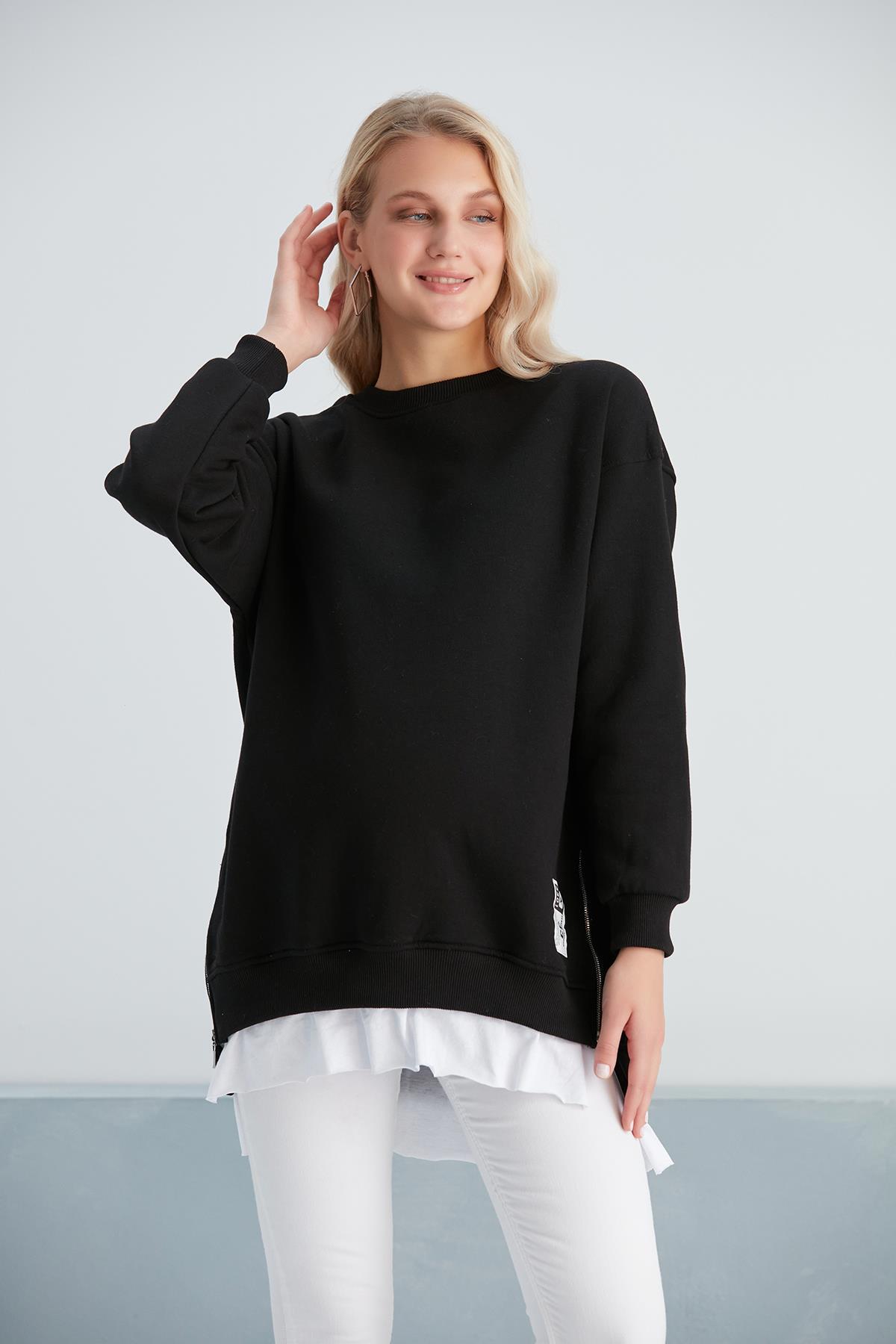 6465-üç Iplik Penye Yünlü Hamile Giyim Sweatshirt