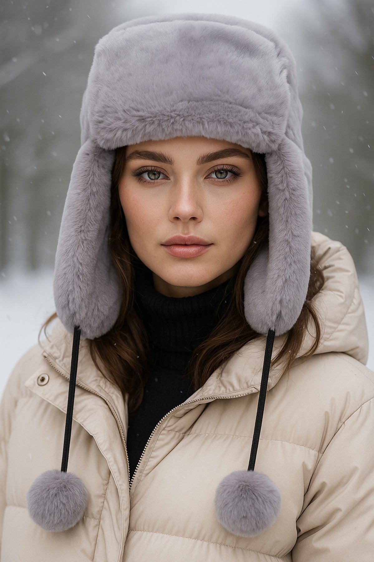 Kahverengi İthal Katlanabilir Peluş Kulaklık KLK01