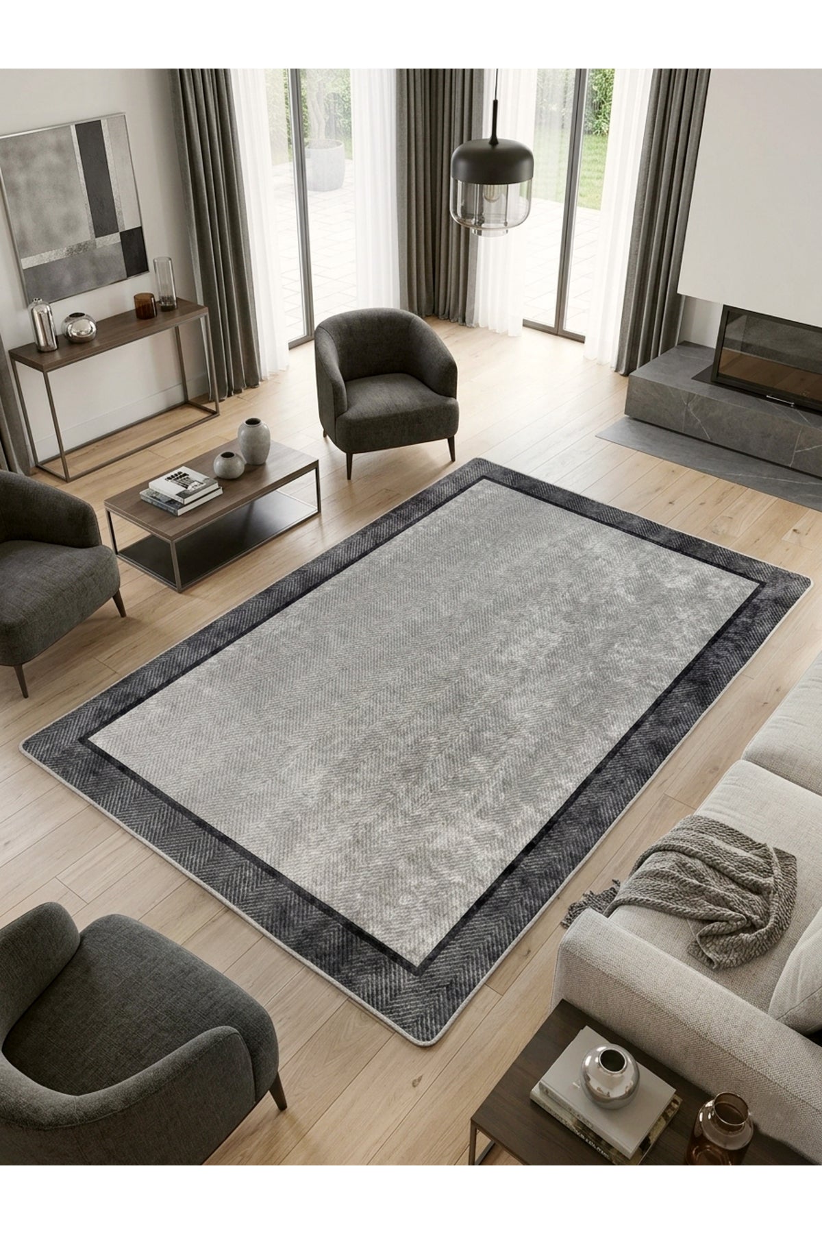 Modern Lateks Taban Salon Yolluk Antre Halı