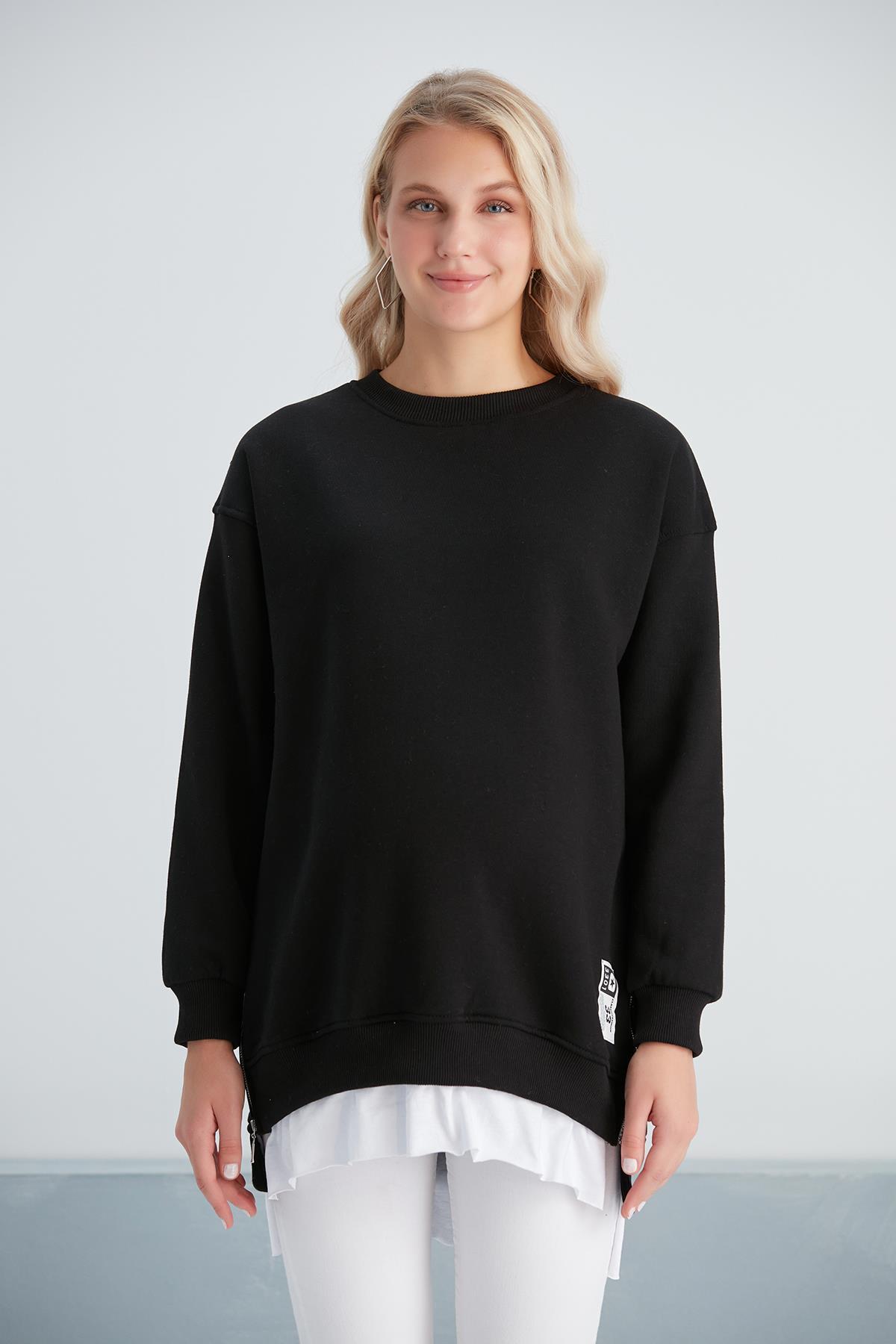 6465-üç Iplik Penye Yünlü Hamile Giyim Sweatshirt