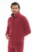 Men's Burgundy 3-Ply 3-Piece Sweat Suit