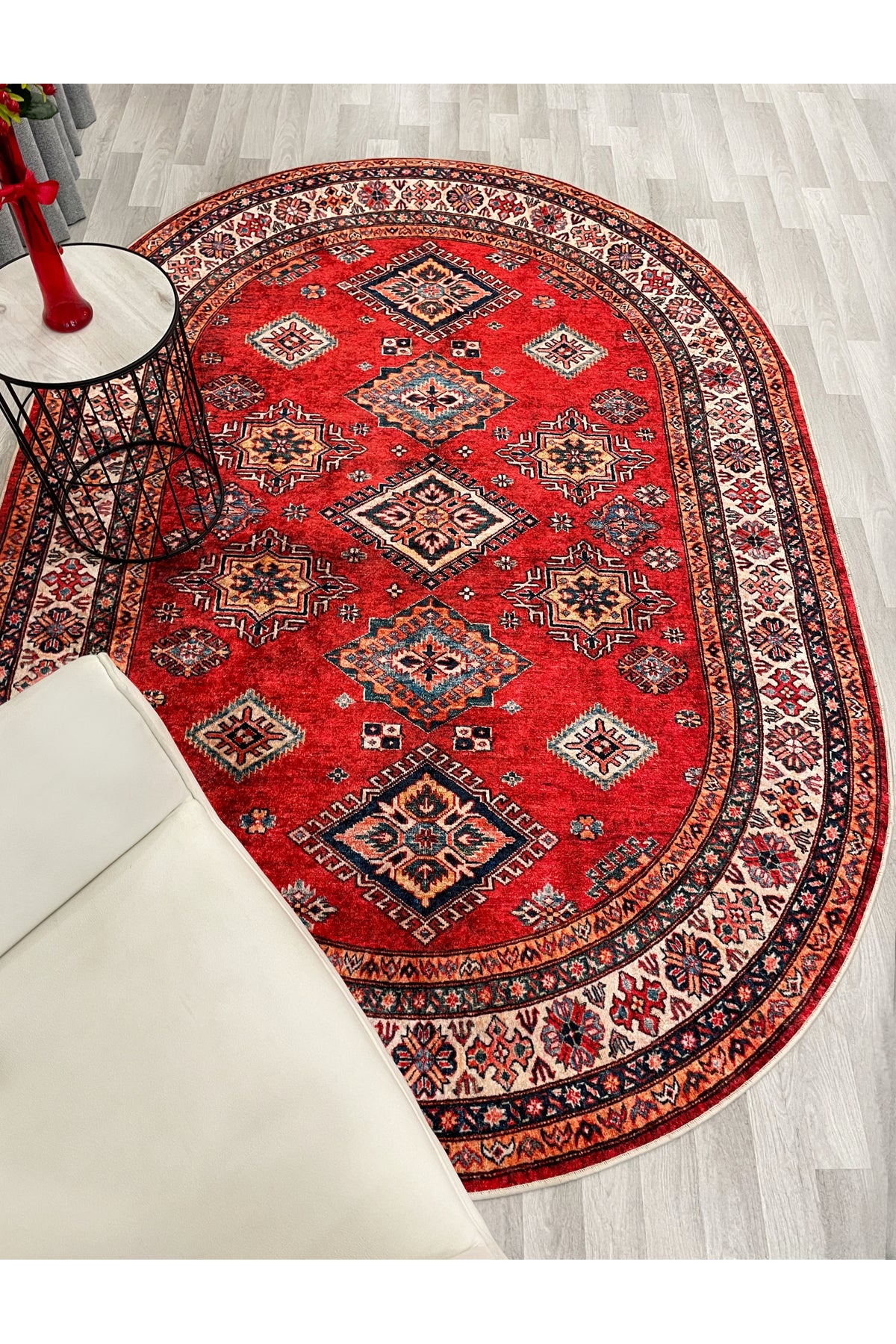 Kilim Motifli Klasik Kaymaz Taban Halı