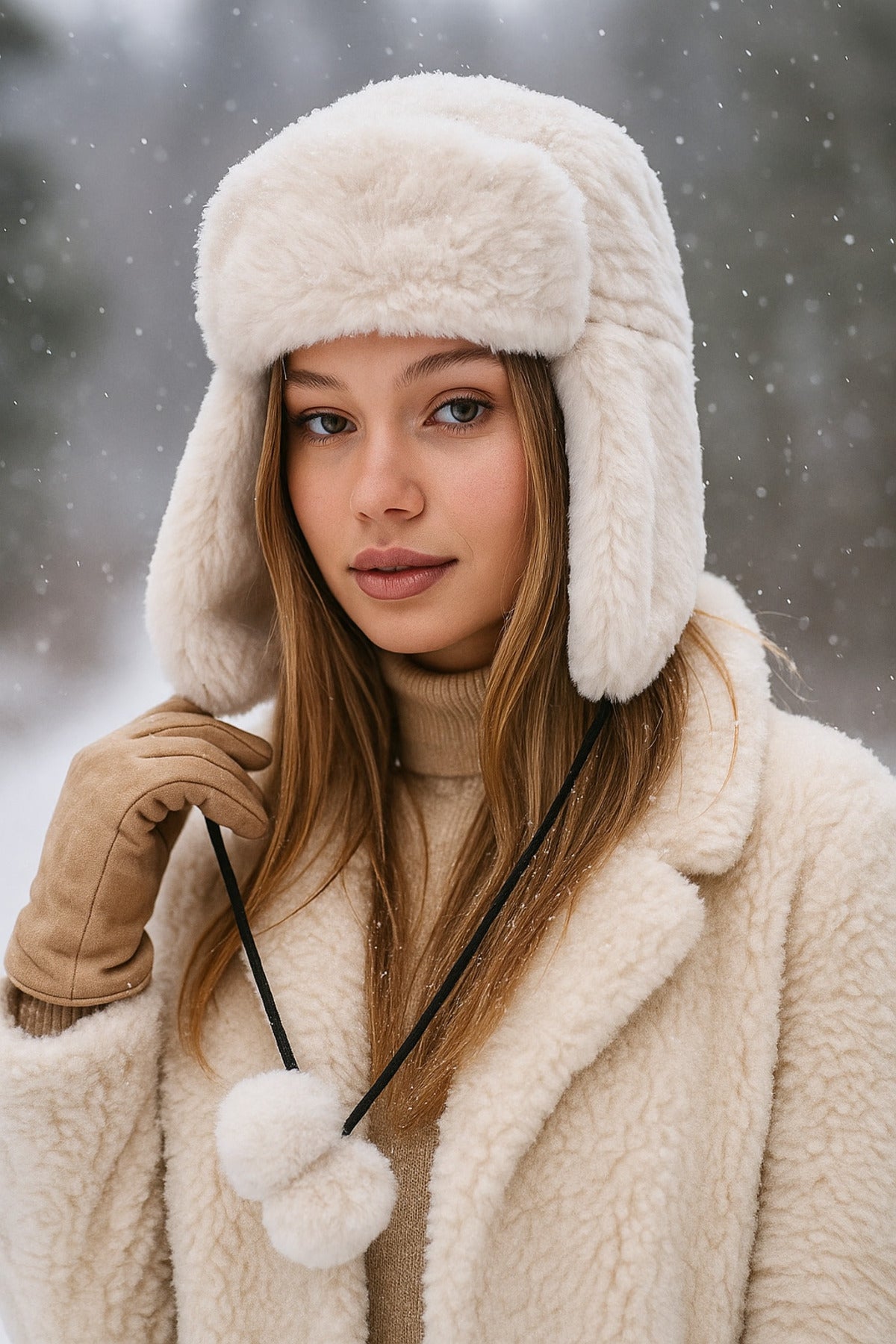 Kahverengi İthal Katlanabilir Peluş Kulaklık KLK01