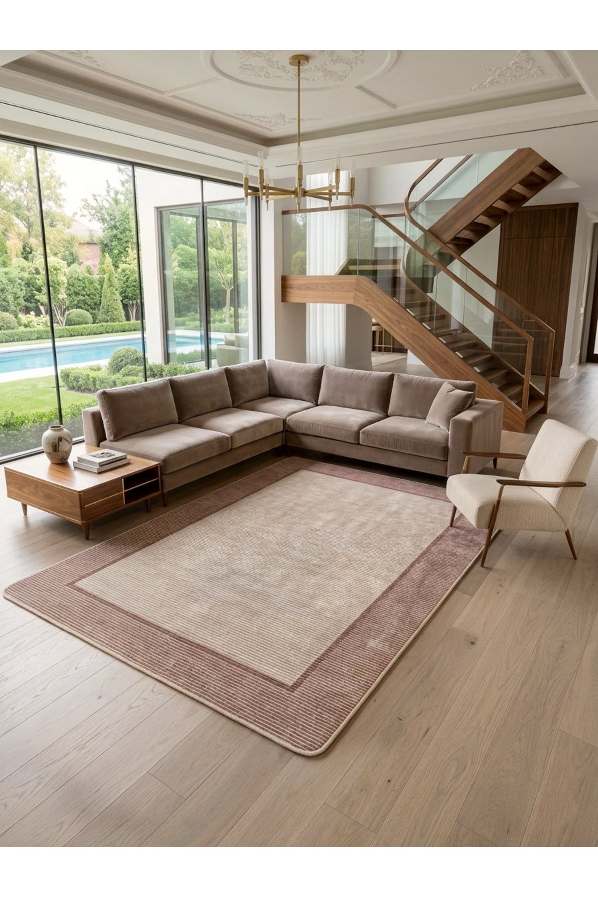 Modern Lateks Taban Salon Yolluk Antre Halı