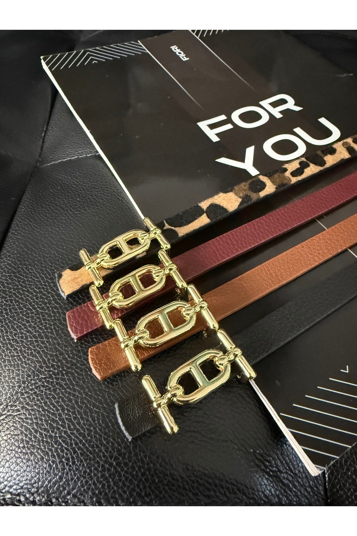 4’lü Gold Tokalı İnce Kemer, Pantolon Kemeri, Gömlek Kemeri, Ceket Kemeri