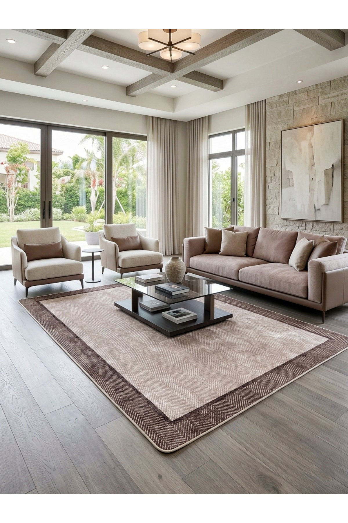 Modern Lateks Taban Salon Yolluk Antre Halı