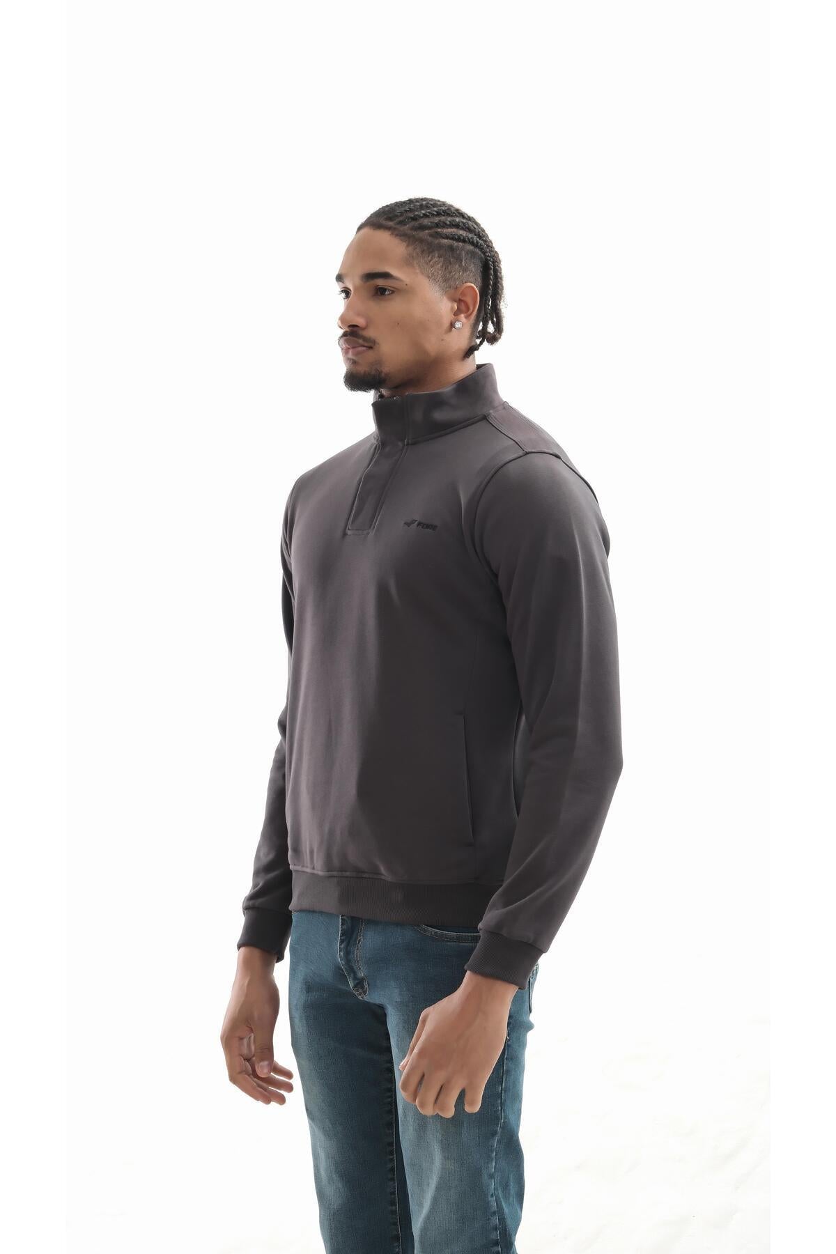 Boğazlı sweatshirt