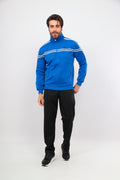 Men's Blue Striped Rashell Sweat Suit