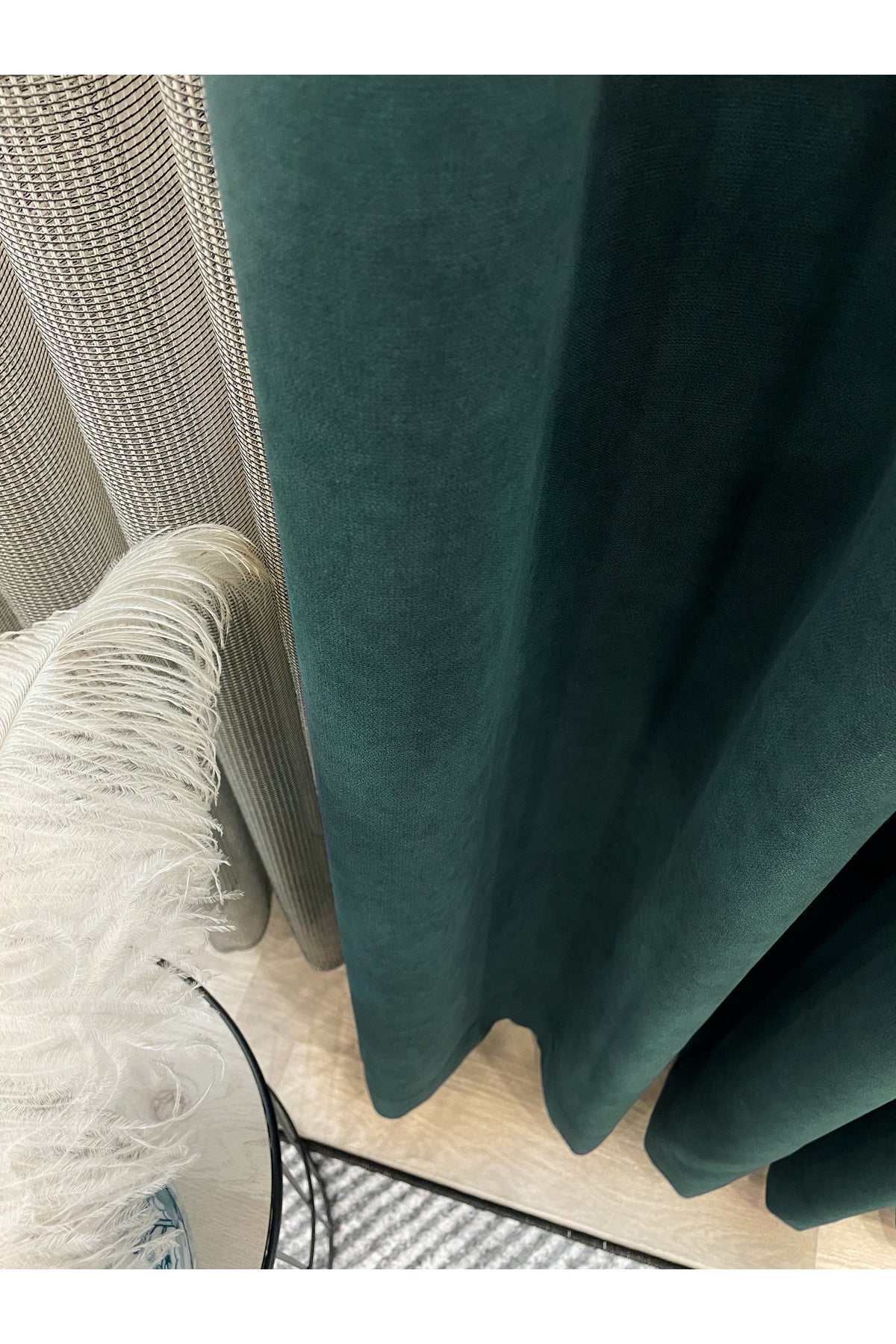 CAMEL Renk 1/3 SIK PİLE Petek Dokuma Yumuşak Yapılı Panama Fon Perde