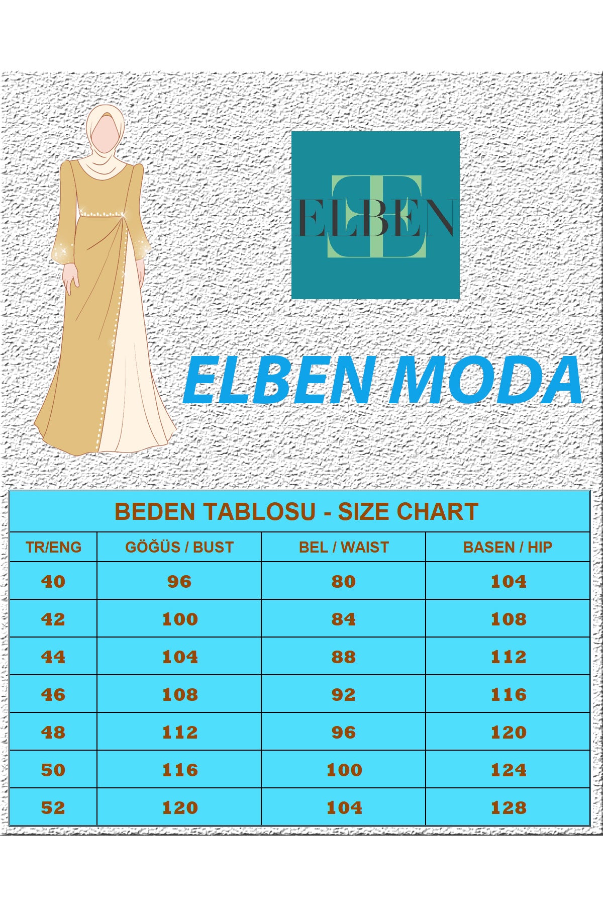 Eleni̇ Taşli Tesettür Abi̇ye Elbi̇se