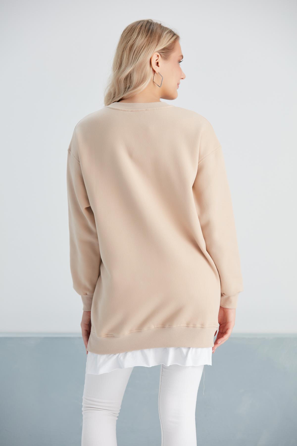 6465-üç Iplik Penye Yünlü Hamile Giyim Sweatshirt