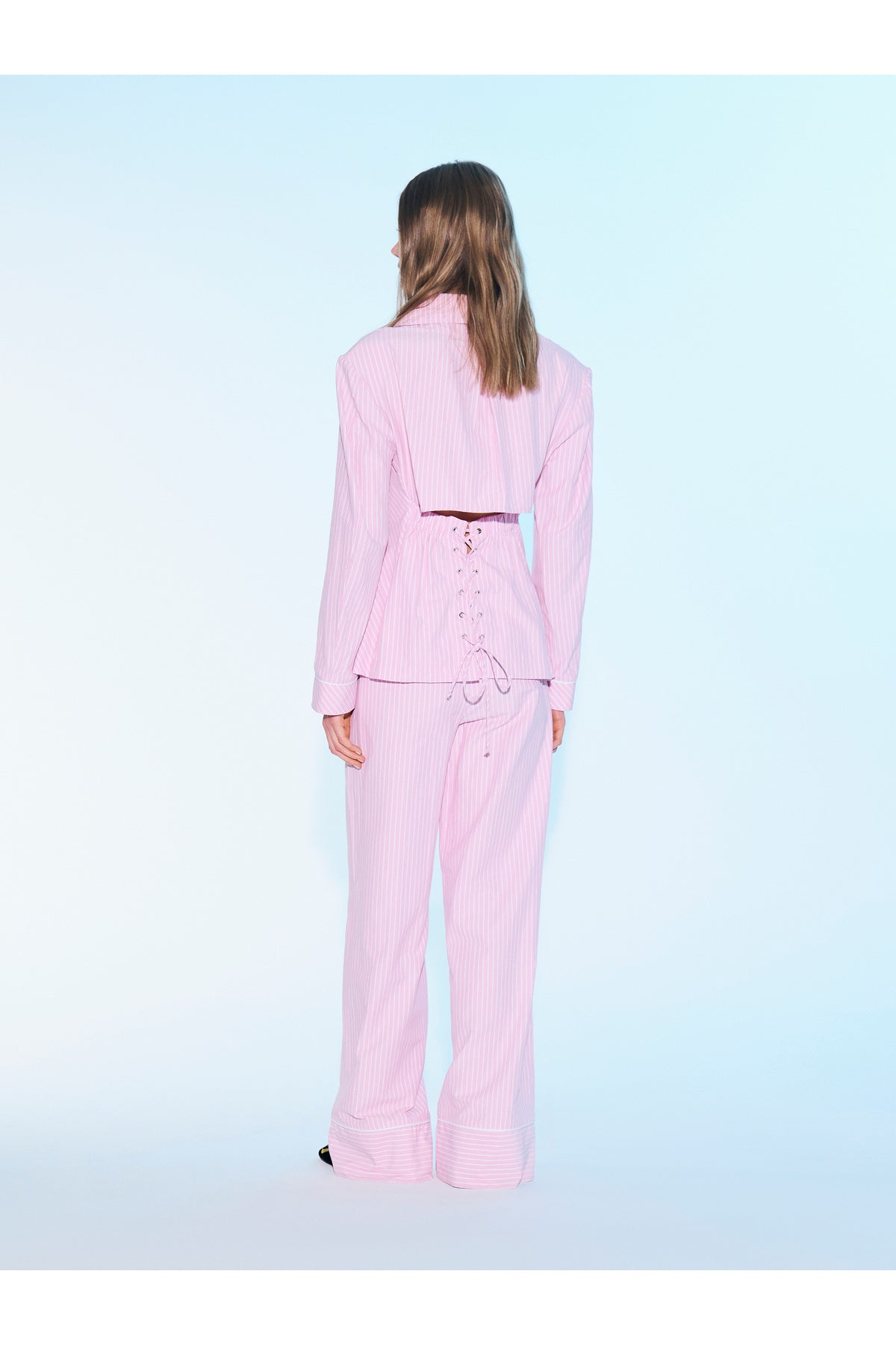 Sırtı Bağlamalı Slim Fit Ceket