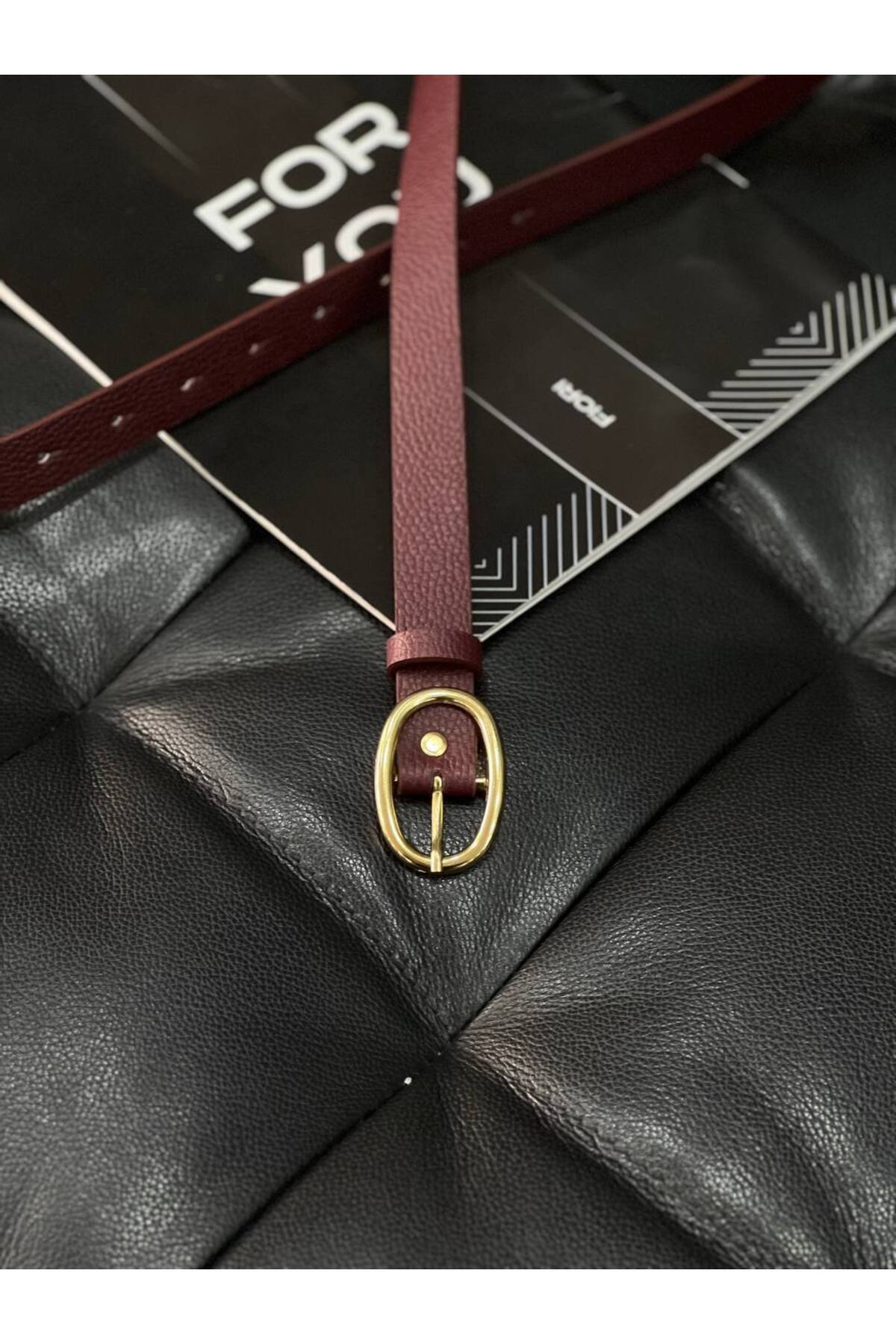 Oval Gold Tokalı Kadın Pantolon Kemeri, Ceket Kemeri, Elbise Kemeri, Gömlek Kemeri