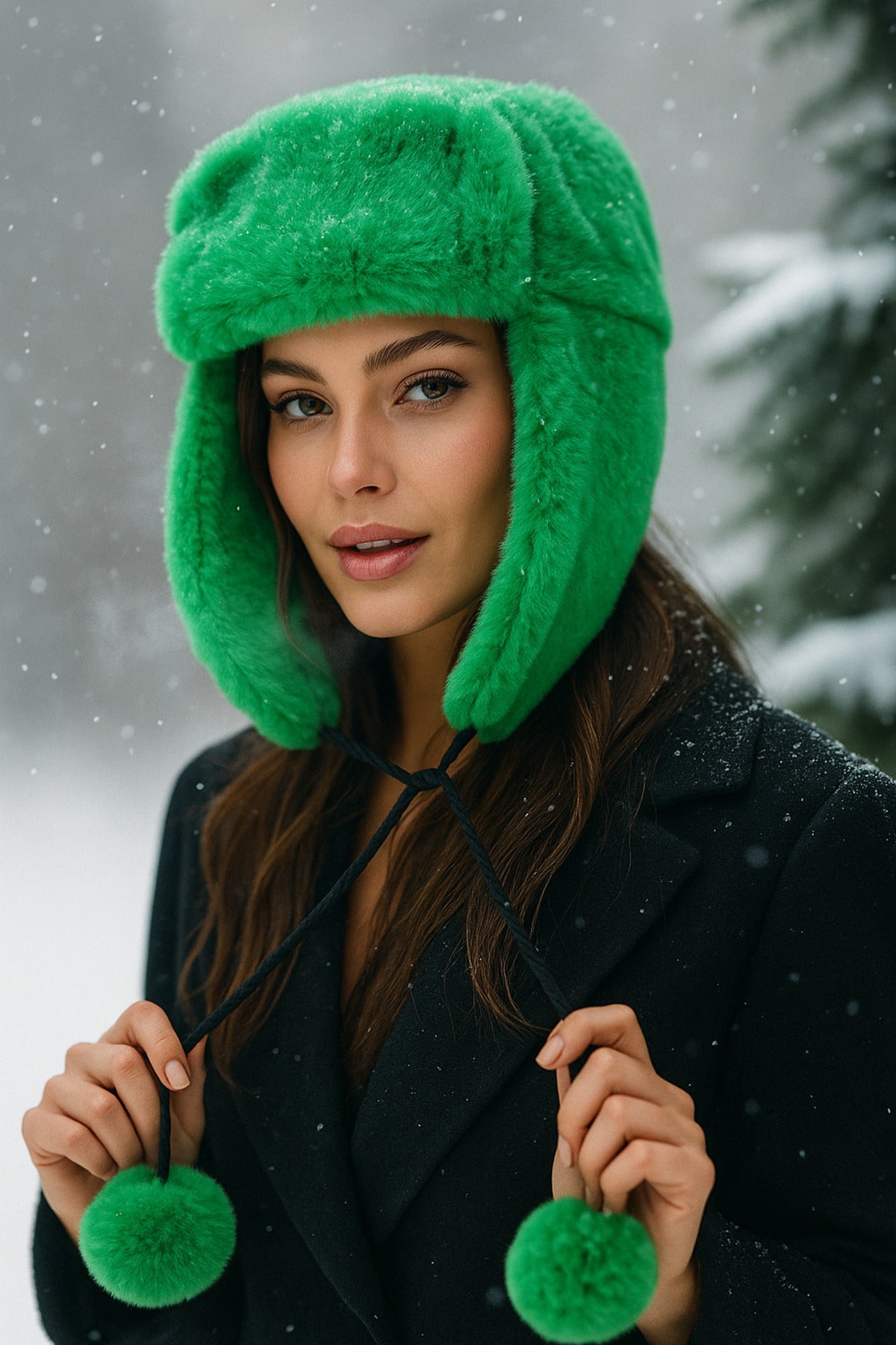 Kahverengi İthal Katlanabilir Peluş Kulaklık KLK01
