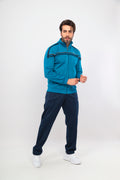 Men's Petrol Striped Rashell Sweat Suit