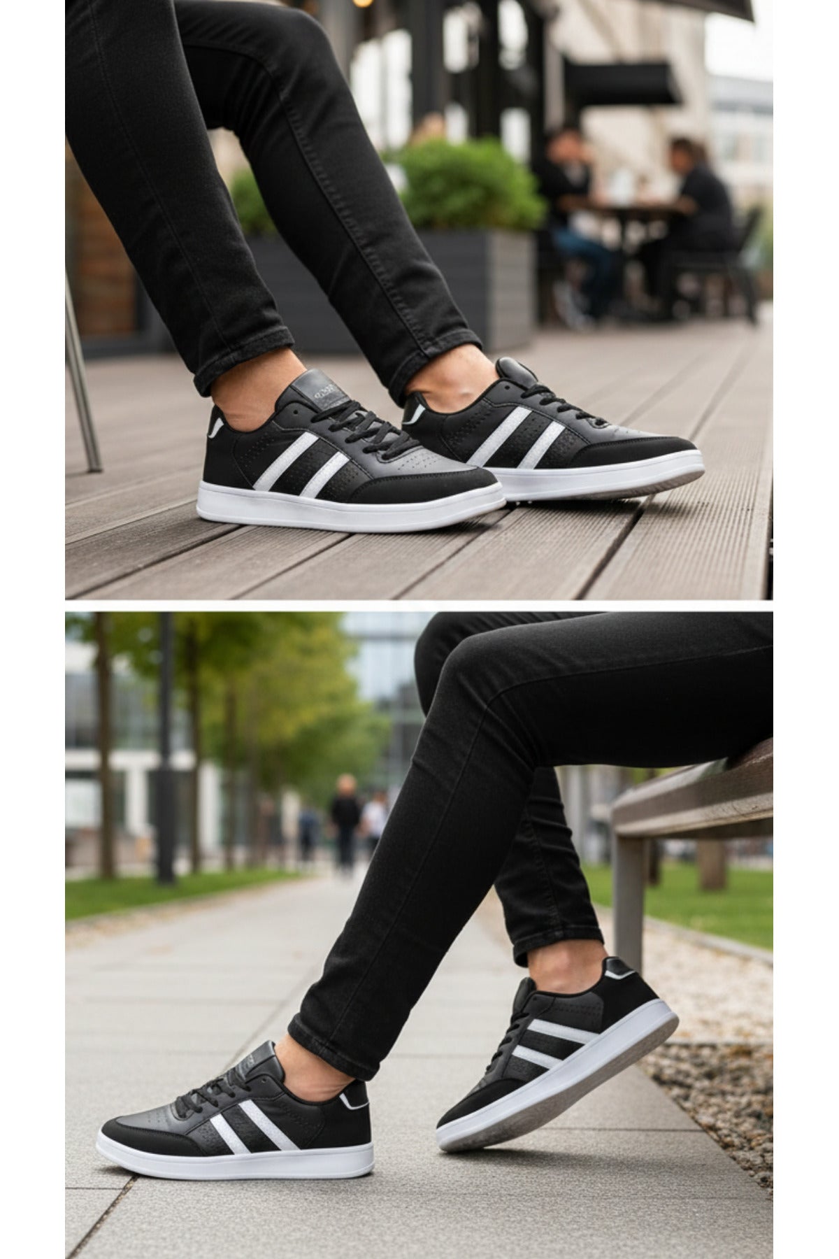Erkek Günlük Spor Ayakkabı – Suni Deri, Hafif & Kaymaz Taban, Şehir İçi Konfor Sneaker