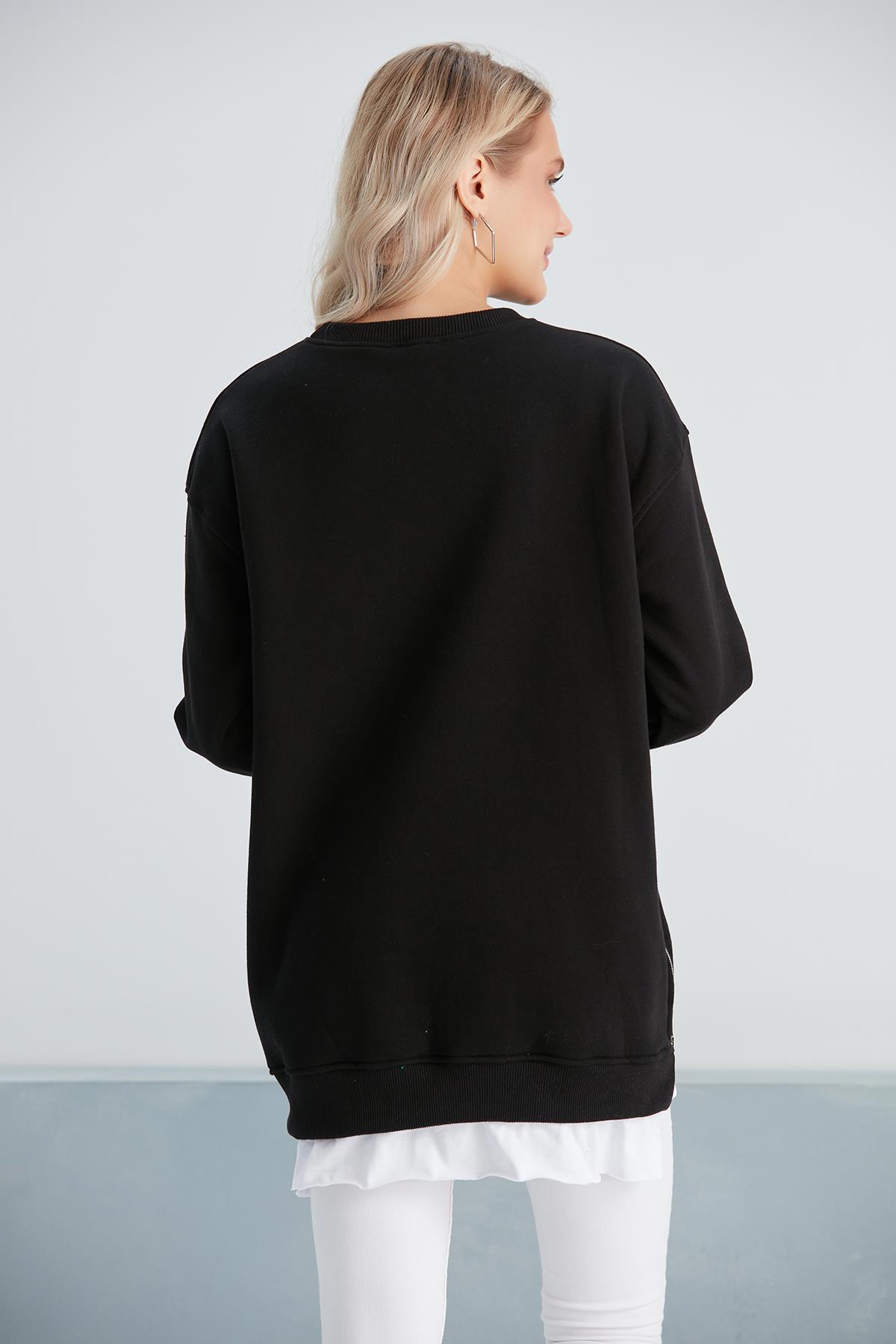 6465-üç Iplik Penye Yünlü Hamile Giyim Sweatshirt