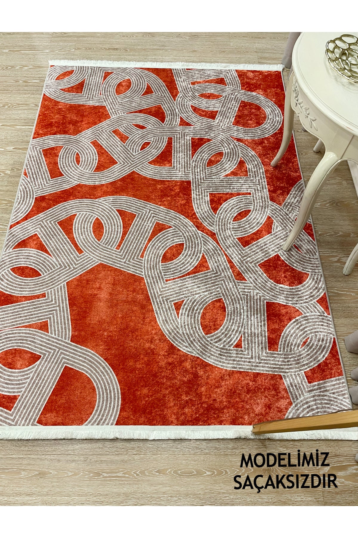 Çengel Desen Modern Desen Lateks Taban Halı