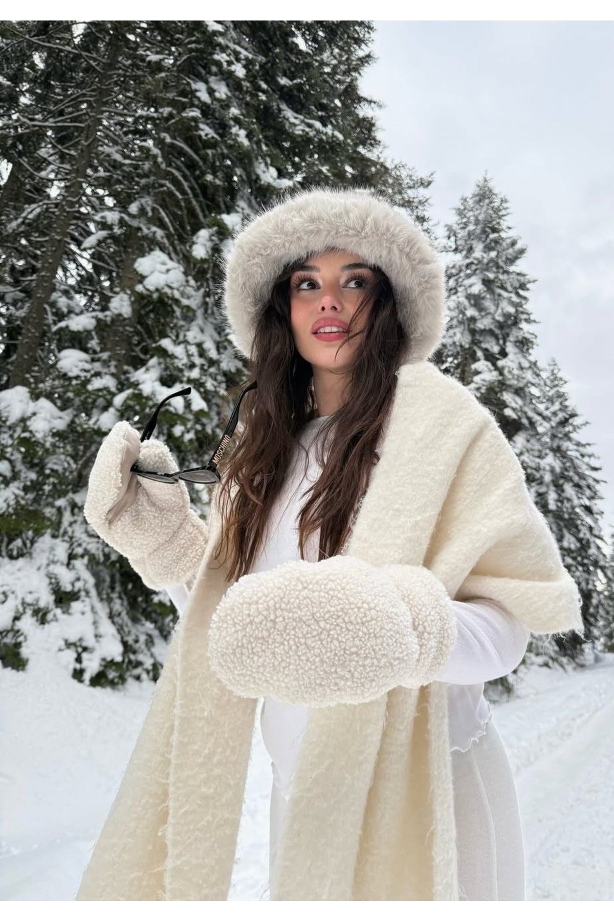 Kahverengi İthal Katlanabilir Peluş Kulaklık KLK01
