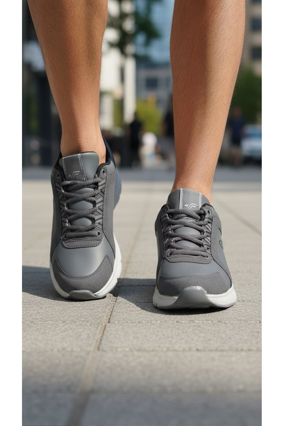 Erkek Füme Taban Kalın Spor Ayakkabı Rahat, Hafif, Darbe Emici Günlük Sneaker