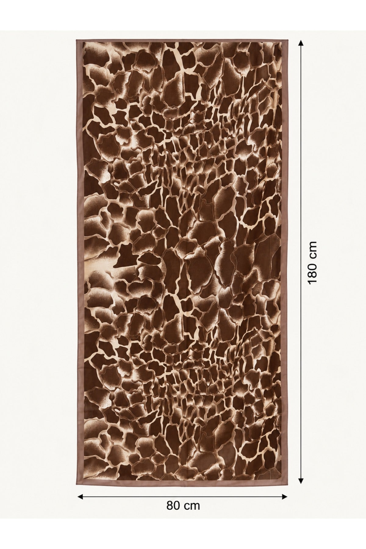 Optik Çizgili Geometrik Siyah 80x180 ŞAL SAL3007